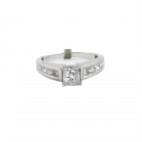 Estate Princess-Cut Diamond Ring