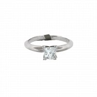 Estate Princess-Cut Diamond Ring