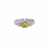 Estate Natural Colored Diamond Ring