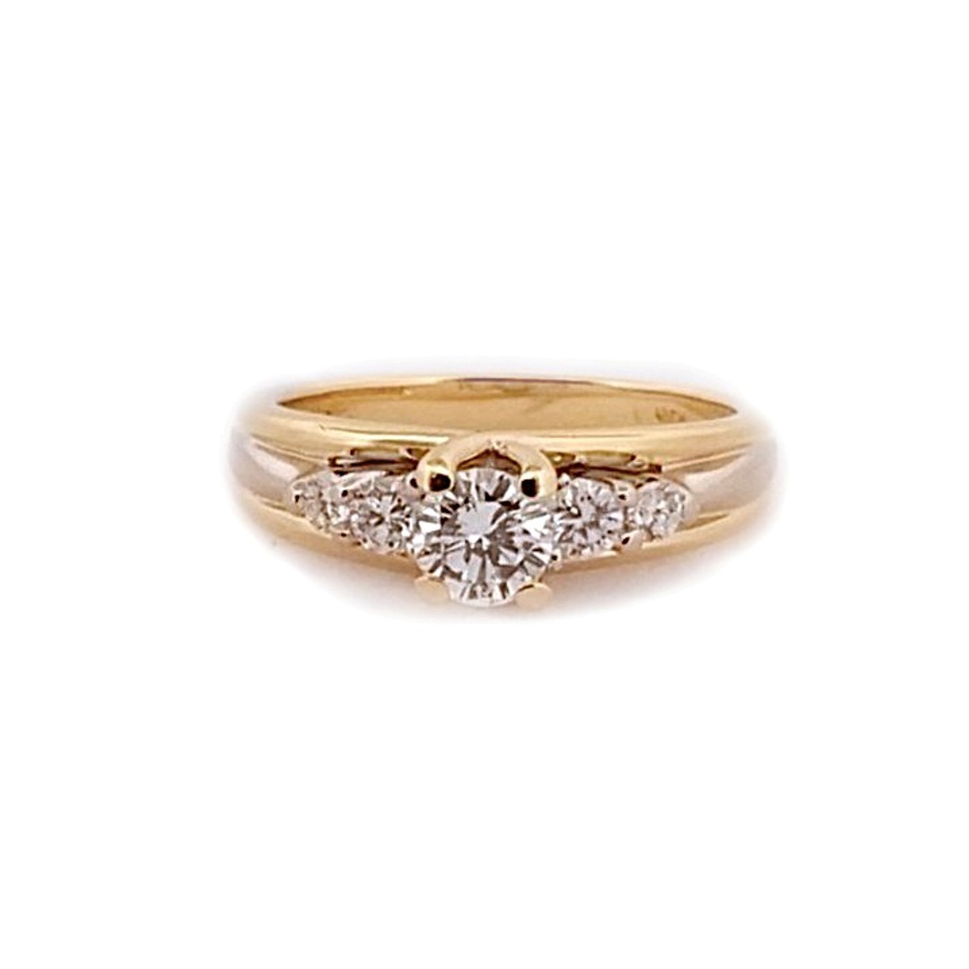 Estate Diamond Ring in 18K Yellow Gold