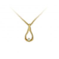 Estate GBJ Diamond Open Showcase Pendant