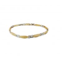 Estate Two-Tone Fancy Link Bracelet