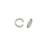 Estate Diamond Hoop Earrings