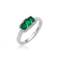 Emerald & Diamond Ring