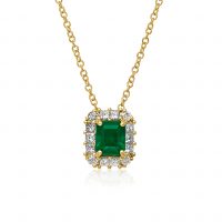 Columbian Emerald & Diamond Pendant