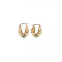 Estate Gold Hoop Earrings
