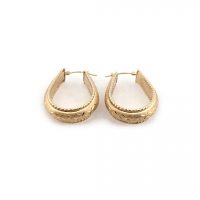 Estate Gold Hoop Earrings