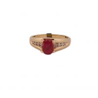 Estate Ruby & Diamond Ring