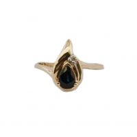 Estate Pear-Shape Sapphire Ring