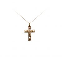 Estate Black Hills Gold  Dove Cross Pendant