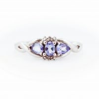 Estate Tanzanite Twist Ring